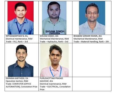आरएसएम की दोहरी उपलब्धि: पाँच कार्मिकों और दो टीमों ने दिलाया भिलाई इस्पात संयंत्र को गौरव