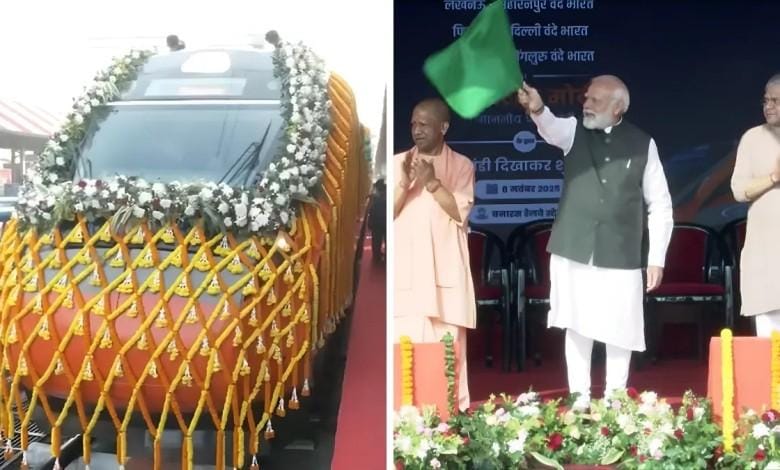 PM मोदी ने एक साथ 4 नई वंदे भारत को दिखाई हरी झंडी, देखें किन रूट पर दौड़ेगी ट्रेनें...