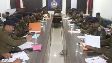 वरिष्ठ पुलिस अधीक्षक जिला दुर्ग ने ली अपराध समीक्षा बैठक...