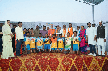 दुर्ग ग्रामीण विधायक ललित चंद्राकर ने सांसद खेल महोत्सव कार्यक्रम में शामिल हुए...