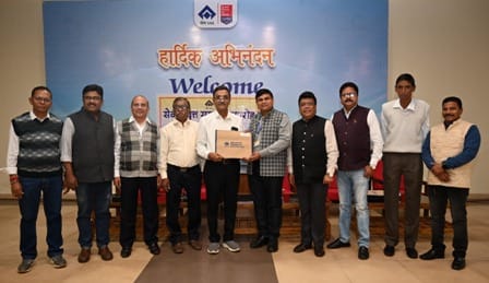 सेवानिवृत्ति पर बीएसपी प्रबंधन ने दी भावभीनी विदाई...