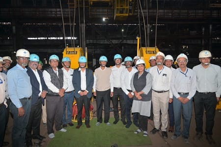 संयंत्र के एसएमएस–3 में नई ईओटी क्रेन–29A का उद्घाटन...