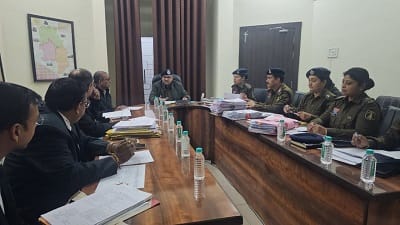 पुलिस महानिरीक्षक दुर्ग रेंज द्वारा रेंज स्तरीय दोषमुक्ति प्रकरणों की समीक्षा बैठक की गई आयोजित