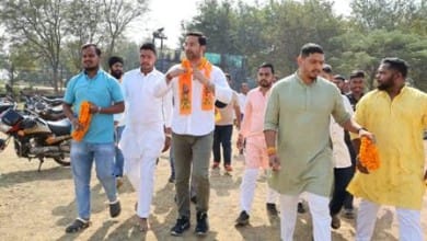 शिवपुरी स्टेडियम, जामुल में श्रीमद् वाल्मीकि रामायण कथा हेतु भूमिपूजन सम्पन्न...