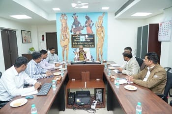 पुलिस अधीक्षक जिला दुर्ग द्वारा किया गया वर्षान्त पूर्व समीक्षा बैठक का आयोजन...