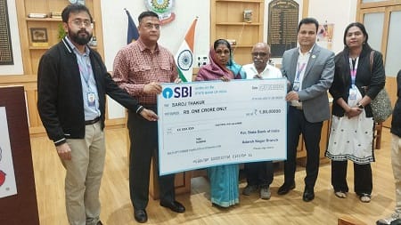 आरक्षक के परिवार को पुलिस सैलरी पैकेज (पी.एस.पी) का मिला लाभ...