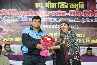 भिलाई में 20वीं सीनियर छत्तीसगढ़ राज्य अंतर-जिला वॉलीबॉल चैंपियनशिप का भव्य शुभारंभ...