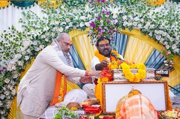 दुर्ग ग्रामीण विधायक ललित चंद्राकर जी ने तिरगा ,अंजोरा ख ,मटंग में आयोजित श्रीमद् भागवत महापुराण कथा में शामिल हुए