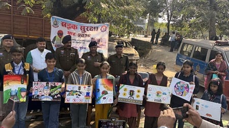 सुपेला पुलिस द्वारा यातायात जागरूकता अभियान के तहत वृहद आयोजन...