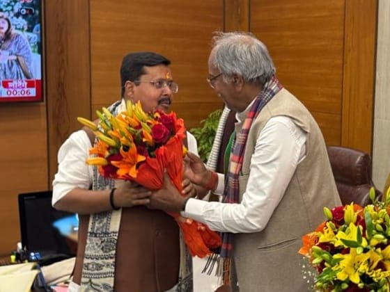 भाजपा राष्ट्रीय अध्यक्ष नितिन नबीन से सांसद बृजमोहन अग्रवाल की सौजन्य भेंट, दी हार्दिक बधाई... 1 भाजपा राष्ट्रीय अध्यक्ष नितिन नबीन से सांसद बृजमोहन अग्रवाल की सौजन्य भेंट, दी हार्दिक बधाई...