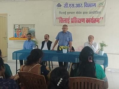 बीएसपी-सीएसआर एवं एमएसएमई रसमड़ा के संयुक्त तत्वावधान में आयोजित 42 दिवसीय सिलाई प्रशिक्षण कार्यक्रम का समापन