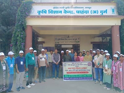 झारखंड के किसानों ने छत्तीसगढ़ में सीखीं उन्नत कृषि तकनीकें...