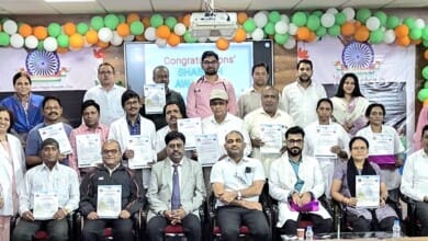 चिकित्सा विभाग में ‘सेल शाबाश योजना’ का शुभारंभ; 15 कर्मचारियों को किया गया सम्मानित...