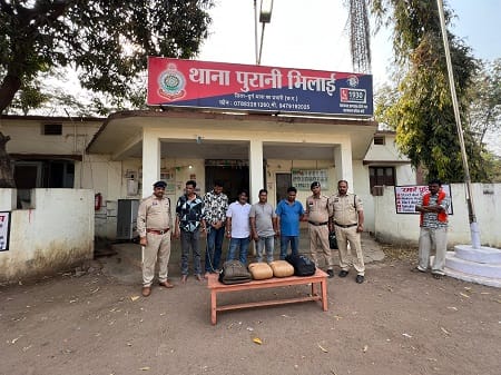 मादक पदार्थ गांजा एवं प्रतिबंधित नशीली दवाइयों के साथ 05 आरोपी गिरफ्तार...