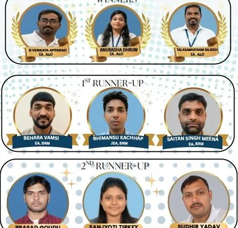 भिलाई इस्पात संयंत्र में प्रथम ईडी (वर्क्स) डिजिटल चैंपियंस ट्रॉफी 2025–26 के विजेताओं की घोषणा...
