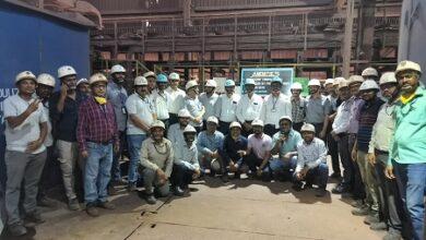 संयंत्र के सिंटर प्लांट–3 की मशीन–2 में नोडुलाइज़र बाय-पास च्यूट एवं फ्लैप गेट का सफल कमीशनिंग... 41 संयंत्र के सिंटर प्लांट–3 की मशीन–2 में नोडुलाइज़र बाय-पास च्यूट एवं फ्लैप गेट का सफल कमीशनिंग...