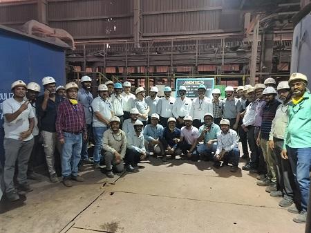 संयंत्र के सिंटर प्लांट–3 की मशीन–2 में नोडुलाइज़र बाय-पास च्यूट एवं फ्लैप गेट का सफल कमीशनिंग...