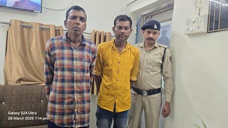 ग्राम जोरातराई से 02 नग बकरा चोरी करने वाले आरोपी गिरफ्तार...