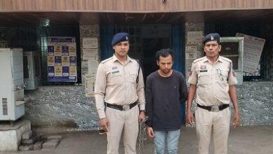 धारदार हथियार लहराकर लोगों में भय फैलाने वाला आरोपी गिरफ्तार...