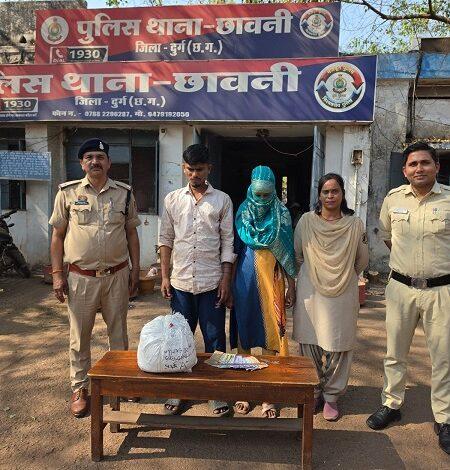 अवैध गांजा बिक्री पर छावनी पुलिस की कार्यवाही – दो आरोपी गिरफ्तार...