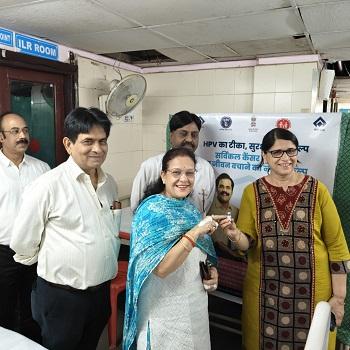 सयंत्र के जवाहरलाल नेहरू चिकित्सालय में एचपीवी टीकाकरण अभियान का शुभारंभ...