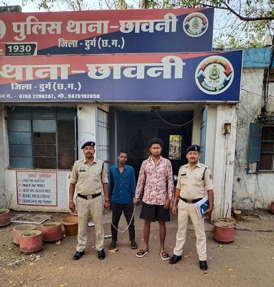 दुर्ग पुलिस द्वारा धारदार हथियार लहराकर लोगों को डराने वाले पर लगातार कार्यवाही,1आरोपी गिरफ्तार