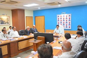 इस्पात सचिव संदीप पौंड्रिक आई.ए. एस. ने किया भिलाई इस्पात संयंत्र का भ्रमण...