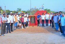 जयंती स्टेडियम परिसर के समीप खेल आधारित वाटिका का लोकार्पण...