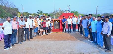 जयंती स्टेडियम परिसर के समीप खेल आधारित वाटिका का लोकार्पण...