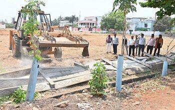 अवैध प्लाटिंग पर निगम की सख्त कार्रवाई, बाउण्ड्रीवाल ध्वस्त...