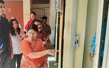 महापौर अलका बाघमार ने महिला समृद्धि बाजार का किया निरीक्षण, व्यवस्थाओं को लेकर दिए सख्त निर्देश...