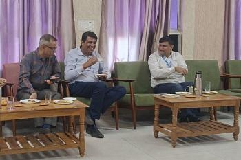 भिलाई इस्पात संयंत्र के मानव संसाधन केंद्र में वीआईपी लाउंज का उद्घाटन...