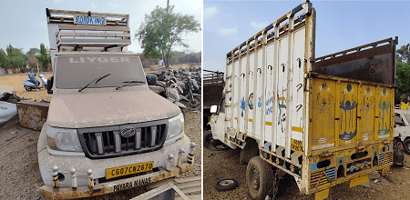 अवैध शराब परिवहन एवं पशु तस्करी पर दुर्ग पुलिस का सख्त प्रहार – 03 जप्त वाहन राजसात 1 अवैध शराब परिवहन एवं पशु तस्करी पर दुर्ग पुलिस का सख्त प्रहार – 03 जप्त वाहन राजसात