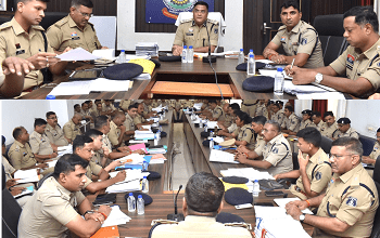 अपराध नियंत्रण एवं लंबित प्रकरणों के त्वरित निराकरण हेतु दुर्ग पुलिस की क्राइम मीटिंग सम्पन्न...