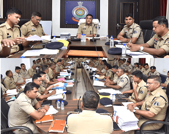 अपराध नियंत्रण एवं लंबित प्रकरणों के त्वरित निराकरण हेतु दुर्ग पुलिस की क्राइम मीटिंग सम्पन्न... 1 अपराध नियंत्रण एवं लंबित प्रकरणों के त्वरित निराकरण हेतु दुर्ग पुलिस की क्राइम मीटिंग सम्पन्न...