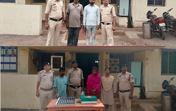 खेतों से लोहा एंगल एवं सोलर पैनल चोरी करने वाले आरोपियों को गिरफ्तार कर चोरी की संपत्ति बरामद...