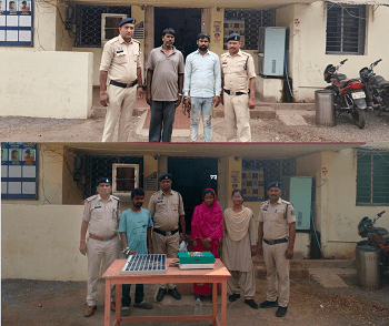 खेतों से लोहा एंगल एवं सोलर पैनल चोरी करने वाले आरोपियों को गिरफ्तार कर चोरी की संपत्ति बरामद...