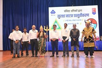 भिलाई इस्पात संयंत्र में सुरक्षा नाट्य कार्यक्रम का आयोजन...