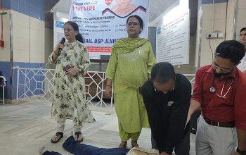 जवाहरलाल नेहरू चिकित्सालय में हैंड्स-ओनली सीपीआर प्रशिक्षण का सातवां सफल सत्र आयोजित...