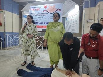 जवाहरलाल नेहरू चिकित्सालय में हैंड्स-ओनली सीपीआर प्रशिक्षण का सातवां सफल सत्र आयोजित...