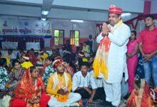 मुख्यमंत्री कन्या विवाह में शामिल हुए स्कूल शिक्षा मंत्री गजेन्द्र यादव...