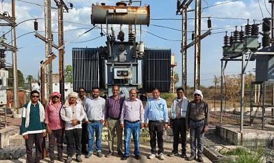 घोटमर्रा उपकेंद्र में लगा 05 एमवीए का ट्रांसफार्मर, 11 गांवों की विद्युत सुविधा हुई बेहतर...