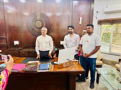 दुर्ग में पीड़ित महिला के समर्थन में उतरी शिवसेना, IG से मुलाकात कर न्याय की मांग तेज