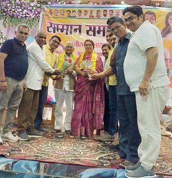 सिंधी साहित्य एकेडमी की प्रदेश अध्यक्ष नियुक्त होने पर सुषमा जेठानी का सम्मान...