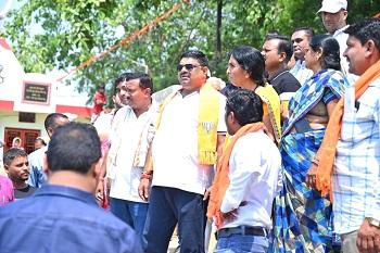 दुर्ग के सिकोला बस्ती में लगेगी शिवजी की भव्य प्रतिमा, मंत्री गजेन्द्र यादव ने किया भूमिपूजन...