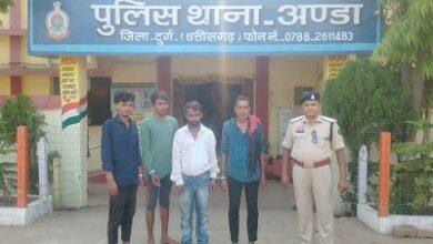 दुर्ग पुलिस का बड़ा एक्शन, चिरपोटी से भैंस चोरी करने वाले 4 आरोपी और एक नाबालिग गिरफ्तार...