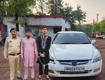 वाहन चेकिंग के दौरान आरक्षक को वाहन से कुचलने का प्रयास, नागपुर के 02 आरोपी गिरफ्तार...