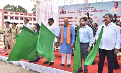 माननीय स्कूल शिक्षा, ग्रामोद्योग और विधी विधायी मंत्री गजेंद्र यादव जी द्वारा दुर्ग जिले के पुलिस विभाग में डायल-112 Phase-2 Next Gen सेवा का शुभारंभ...