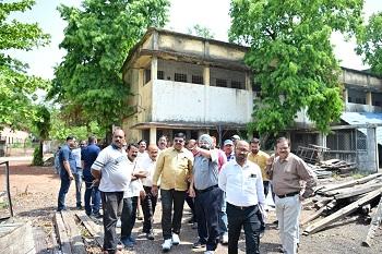 दुर्ग के ऐतिहासिक जेआरडी मल्टीपरपस स्कूल का होगा संरक्षण, शिक्षा मंत्री गजेन्द्र यादव ने किया निरिक्षण...