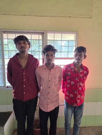 मोटर सायकिल चोरी कर बेचने वाले तीन आरोपी गिरफ्तार, दो चोरी की मोटर सायकिल बरामद...